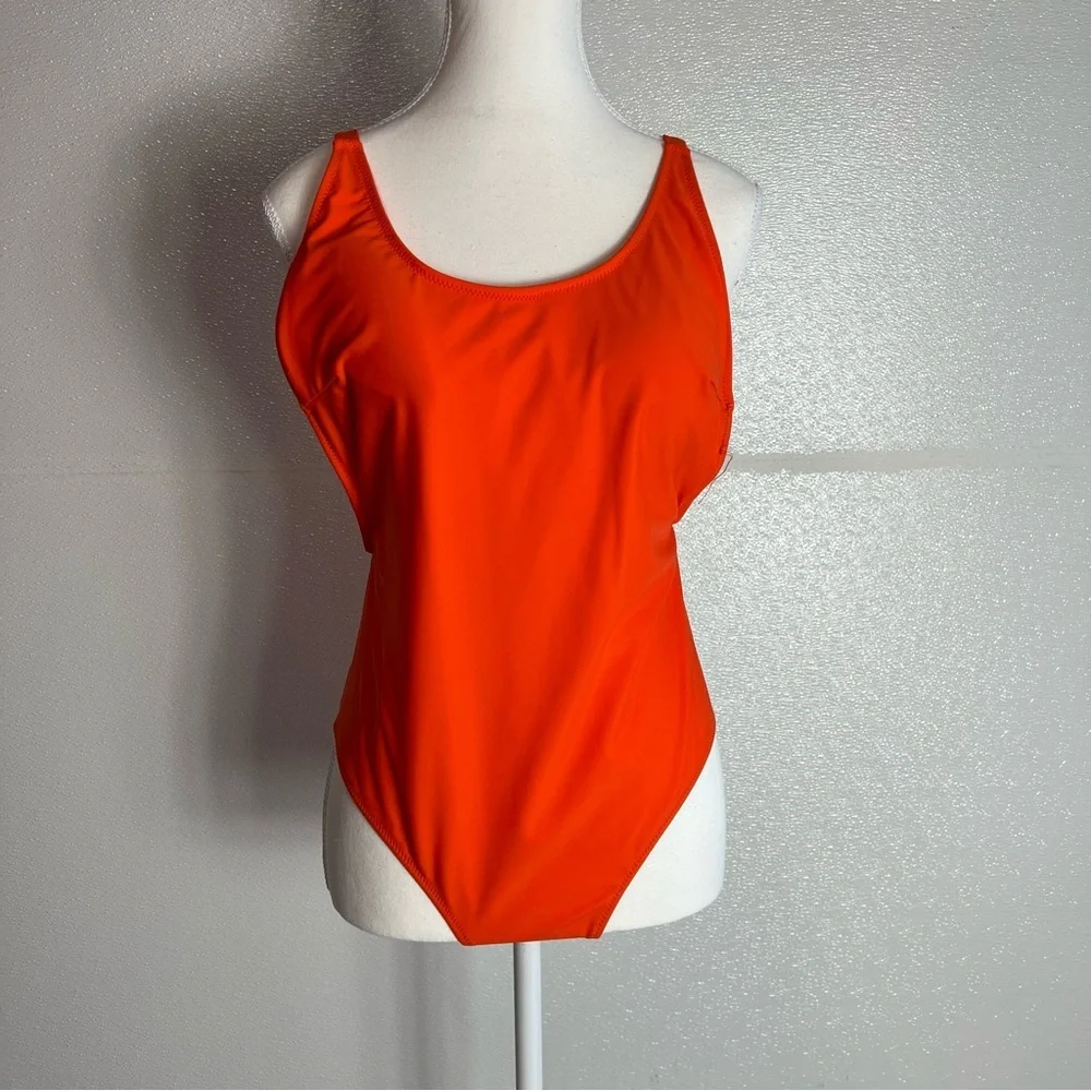 NWT Women One Piece Swimsuit U Neck Tummy Control‎ Swimwear Size